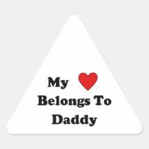 Daddys Liebe Dreieckige Aufkleber