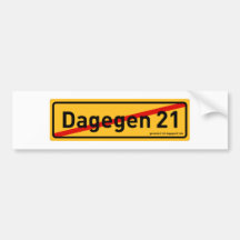 dagegen21.de Autoaufkleber