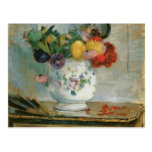 Dahlie-Blumen-feine Kunst-Postkarte