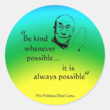 Dalai Lama: Seien Sie nett Aufkleber