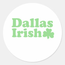 Dallas-Iren Runder Sticker