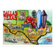 Dallas TX Postkarte