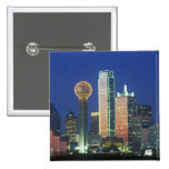 'Dallas, TX Skyline nachts mit Wiedersehen Tower Button