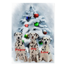 Dalmatinische Weihnachtsgeschenke Visitenkartenvorlagen