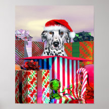 Dalmatinische Weihnachtsüberraschung Plakate
