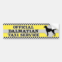 Dalmatinischer Taxi-Service-Autoaufkleber