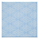 damask21 LIGHT BLUE WHITE DAMASK DECORATIVE SCROLL Photo