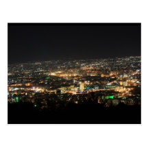 Damaskus nachts - Syrien Postkarte