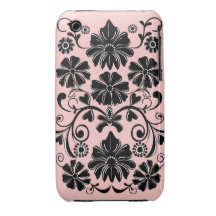 Damast BlumeniPhone 3G/3GS kaum dort Fall iPhone 3 Hülle