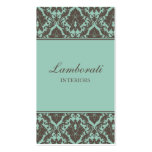 Damast-elegantes modernes stilvolles mit Blumennob Visitenkarten Vorlage