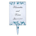 Damast-Hochzeitstorte-Deckel