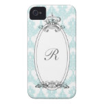 Damast-Kronen-Case-Mate-Fall (Minze) iPhone 4 Case-Mate Hüllen