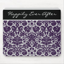Damast-lila Hochzeit mousepads