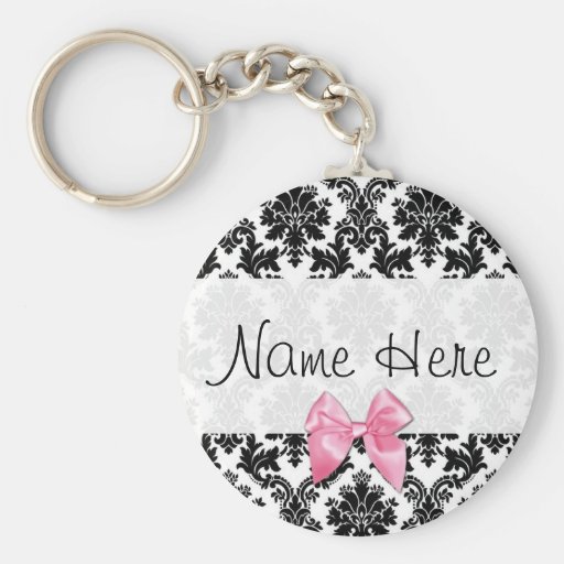Damast mit Bogen keychain Schlüsselbänder