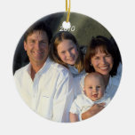 Damast-Weihnachtsfamilien-Foto-Verzierung Ornamente
