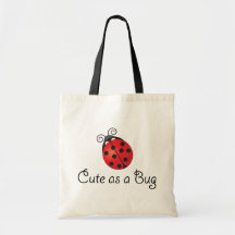 Dame Bug - niedlich als Wanze Leinentasche