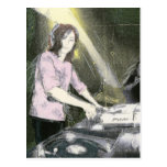 Dame DJ Postkarten