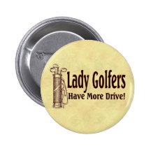 Dame Golfers Anstecknadel