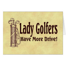Dame Golfers Karten