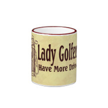 Dame Golfers Tee Tasse