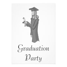 Dame Graduating Ankündigungskarte