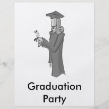 Dame Graduating Bedruckte Flyer