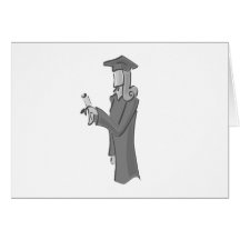 Dame Graduating Karten