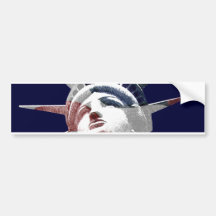 Dame Liberty Auto Sticker