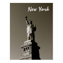 Dame Liberty (B&W) Postkarten