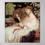 Dame Lilith, Dante Gabriel Rossetti, viktorianisch Plakate