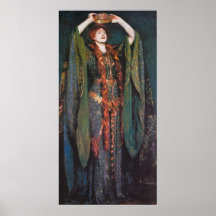 Dame Macbeth, durch John Singer Sargent Plakat