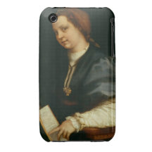 Dame mit Buch des Verses durch Petrarch, c.1514 (Ö iPhone 3 Hülle