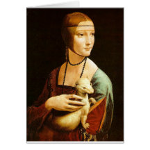 Dame mit einem Ermine Karte