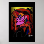 Dame With Hat Poster
