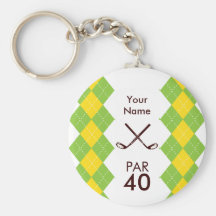 Damen-Golf-Party-Raute Preppy Schlüsselbänder