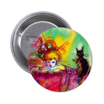 DAMEwith SCHWARZER CAT Anstecknadelbutton