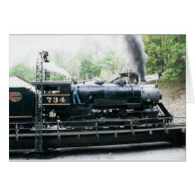 Dampf-Lokomotive Grußkarten