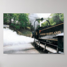 Dampf-Lokomotive Plakatdrucke