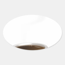 Dämpfende Kaffeetasse auf Saucer Sticker