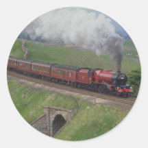 Dampfzug Runder Sticker