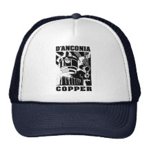 d'Anconia Kupfer/schwarzes Logo Baseballmützen