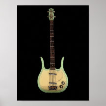 Danelectro Longhorn Bass-Druck Plakatdruck