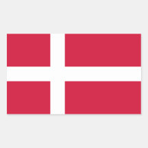 Dänemark/Dänische-/Däne-Flagge Sticker