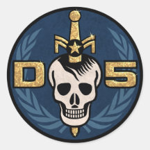 Danger 5 Emblem Sticker Sheet