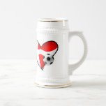 Dänische Art der Fußball-Liebe für Dänemark-Fans Tee Haferl