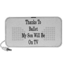 Dank Ballett mein Sohn sind im Fernsehen iPhone Lautsprecher