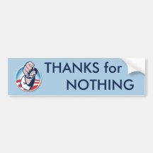 Dank für nichts autosticker