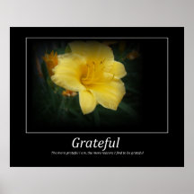 Dankbares Motivations-Plakat