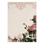 Danke Anmerkungen - die Vintage Gitter-Rose Personalisierte Einladungskarte
