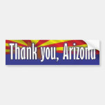 Danke Arizona - Unterstützung Arizona Auto Sticker